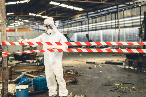 Professional Drug Lab Cleanup technician working in North Salem, IN